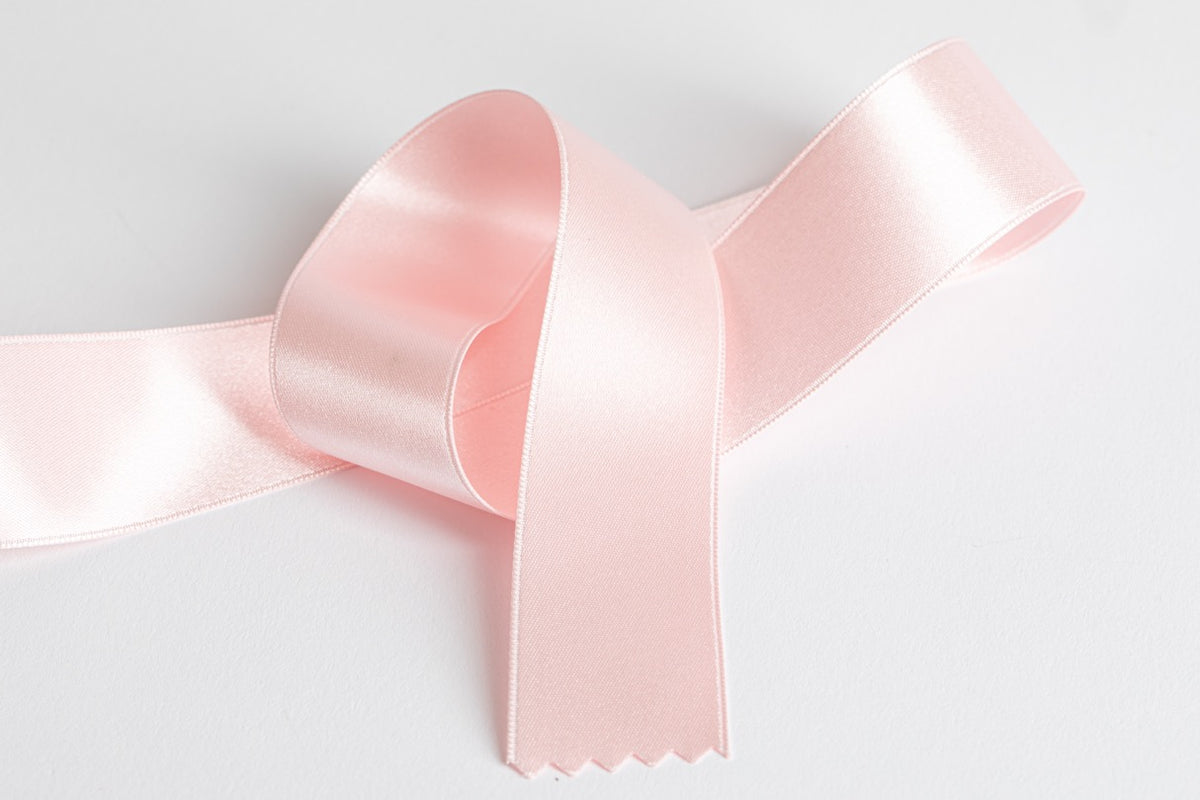 Pink Blush Double Faced Satin Ribbon 115